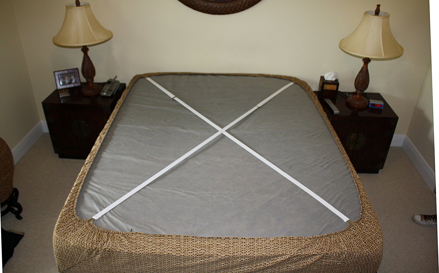keep mattress from sliding on box spring